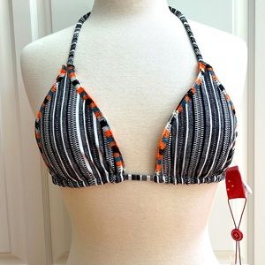 NWT Reversible Bikini Top by Red Carter Sz S